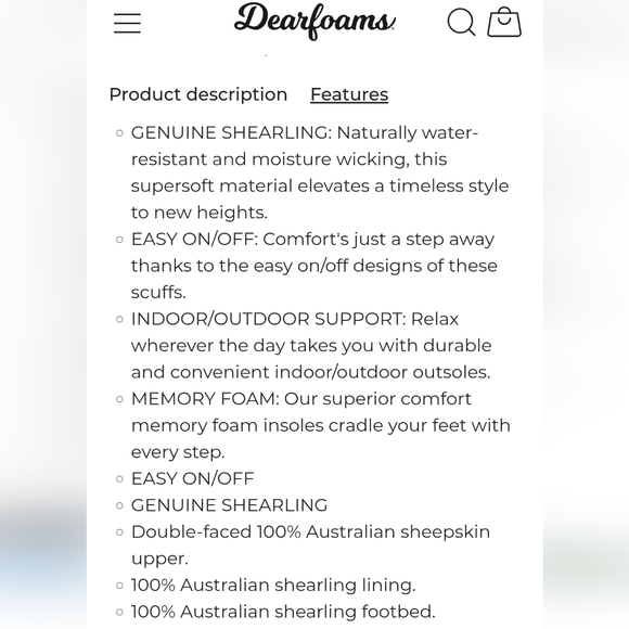 Fireside by Dearfoams Sydney Water Resistant Genuine Shearling Scuff Slipper - Picture 5 of 5